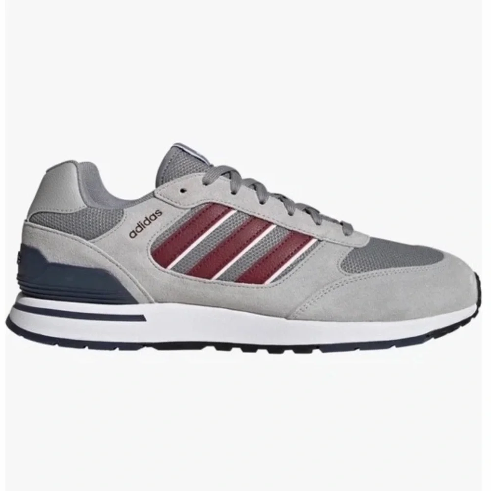 NIB Adidas Men's Run '80s Sneakers | Grey/Red | Size: 9.5